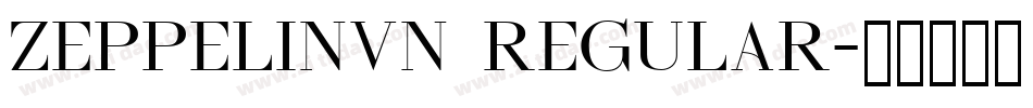 ZeppelinVN Regular字体转换